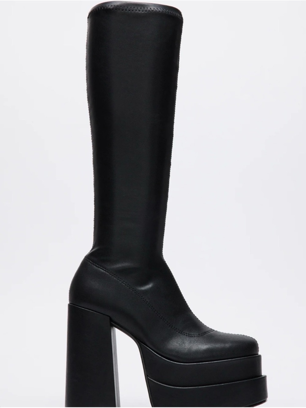 Steve Madden Cypress Black Platform Boot